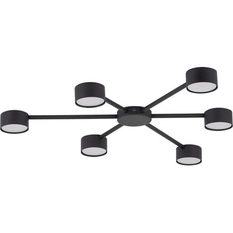 no-name AVIA BLACK 4692 Deckenleuchte Schwarz 64 cm modern (1/5)