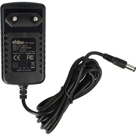 vhbw Netzteil kompatibel mit Brother P-Touch 60, Cube, 7100VP, 2460, 3000, 65, D200, 2480, 900, 90, 80, 7100 Elektrogeräte - AC/DC Netzadapter 9V (1/5)