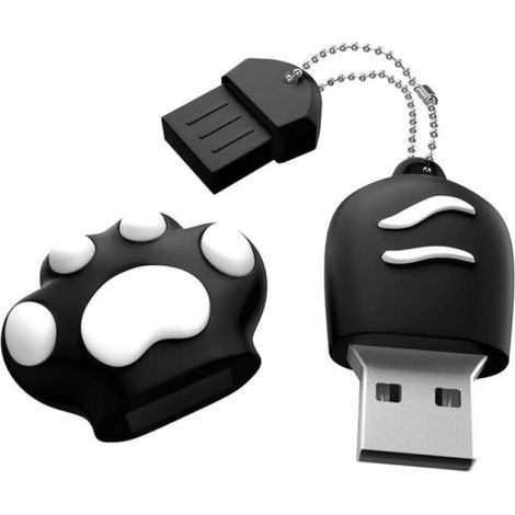 Noir,Cle USB 64 Go pour Cadeau Clé USB 2.0 Grande Capacité MéTal Mini Clef USB MéMoire Externe, Pen Drive Portable Flash Drive Originale Stockage des Données pour Cadeaux aux éTudiants (1/5)