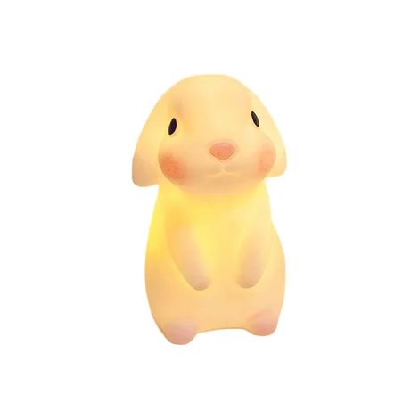 Mignon Mini Silicone Nuit Lampe Lapin Chambre Lampe De Chevet Dessin Animé Led Lampe Lumière Intérieure pour Chambre Décoration Nouvel An Cadeau Petit (1/4)