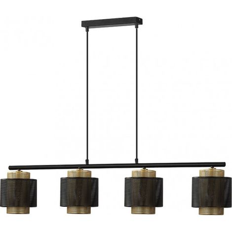 FAB 153354016 Kyoto Lampe 4xe27 Schwarz / Gold Regx106x16 Cm (1/2)