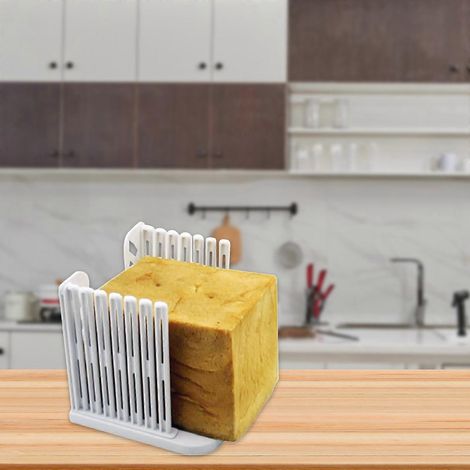 Trancheuse à pain réglable, guide de découpe pour pain maison en plastique (1/4)