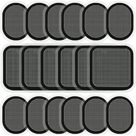 Lot de 18 électrodes de ceinture, compatibles avec la série Abs, électrodes de remplacement pour ceintures de musculation YYV (1/4)