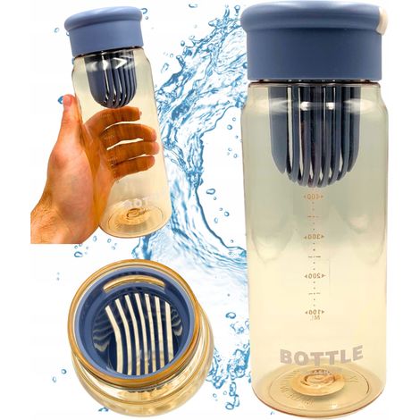 Borraccia sportiva resistente con filtro graduato da 650 ml (1/5)