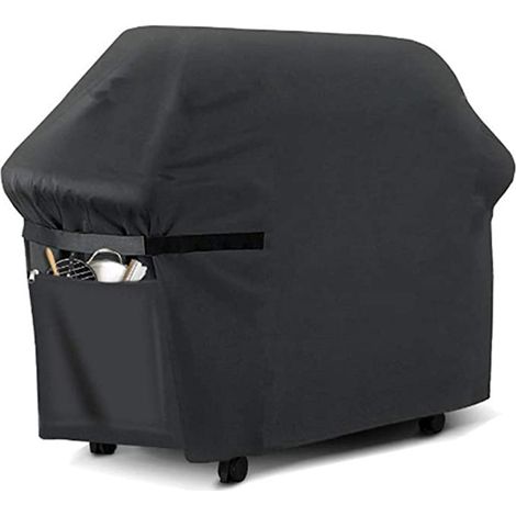Grillabdeckung, Gasgrillabdeckung, strapazierfähige Schutzhülle aus 210D Oxford-Gewebe für Grills, geeignet für Weber, Brinkmann, Char Broil usw., UV-, wasser- und reißfest (145 x 61 x 117 cm). (1/5)