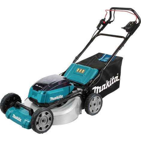 Makita – Tondeuse à batterie 18Vx2 DLM532Z – Autopropulsée jusqu'à 2300 m² – Moteur sans balais – Largeur de coupe 530 mm – Protection IPX4