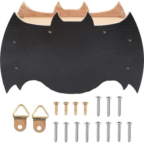 Nichoir à chauves-souris artisanal en bois résistant aux intempéries, facile à installer, en forme de chauve-souris, pour l'hiver en extérieur (1/5)