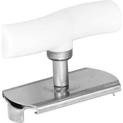 Ashata Ouvre-bocal Ouvre-bouteille manuel portatif d\'ouvre-boîte en acier inoxydable avec poignée ergonomique pratique à utiliser (1/3)