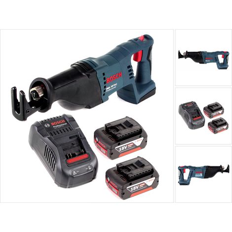Bosch GSA 18 V-Li Scie sabre sans fil 18V + 2x batterie 4,0Ah + chargeur