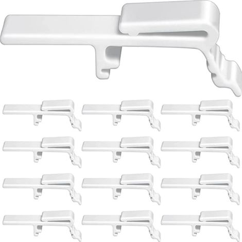 Retail 3.27-inch windproof decorative strip vertical Venetian blinds with windproof clip-on blinds. (1/5)