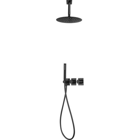 IMEX - columna ducha empotrada termostática negro