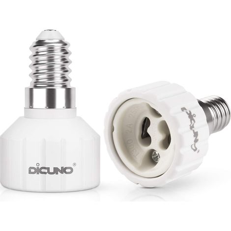 E14 vers GU10 Adaptateur de douille, Douille de lampe, Lot de 2 (1/5)