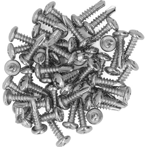 200 vis à tête ronde autoperceuses en acier inoxydable 304 M4.2x16 - Lot de 200 pièces (1/5)
