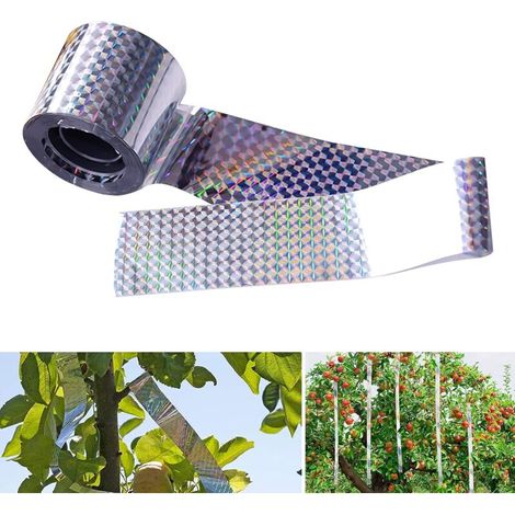 Bird Repellent Tape, 4.8cm x 80m Holographic Bird Tape to Keep Pigeons, Ducks, and Crows Away, Reflective Ribbon (1/5)