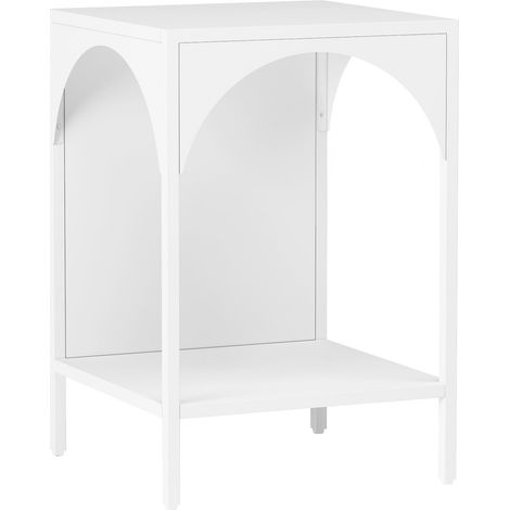 Mensola autoportante in acciaio 52 x 35 x 35 cm bianco 030006946