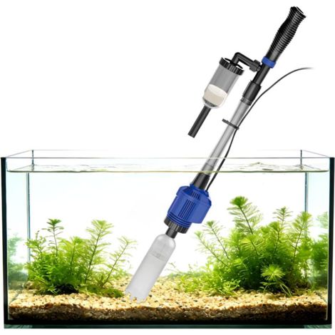 3-in-1 Automatic Electric Aquarium Vacuum Cleaner, Gravel and Sand Cleaner with Water Change, Gravel Vacuum Suitable for Medium and Large Aquariums (1/5)