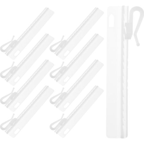 50 Adjustable Plastic Curtain Hooks Compact Design with