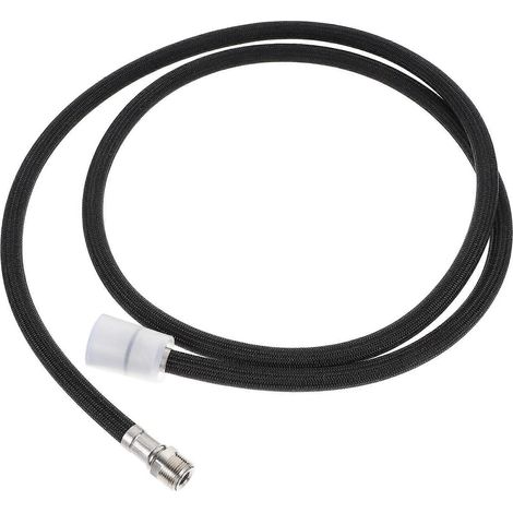 Tuyau d'arrosage en nylon noir de 1,5 mètre de long, résistant et épais. (1/5)