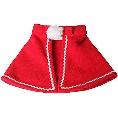 Cape pour chien, costume de Noël pour animaux de compagnie, cape polaire rouge pour chat, costume d'Halloween, vêtement pour animaux de compagnie, taille S (rouge)-S-Red