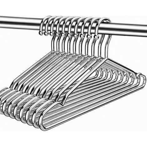 Cintre en acier inoxydable 304 renforcé 50 cm, épaisseur 4 mm, cintre solide pour chemises, pantalons et vestes, usage adulte