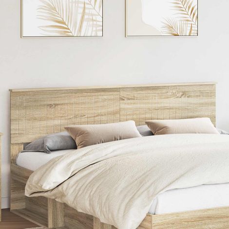 vidaXL Cabecero Roble Sonoma Madera de ingeniería (1/5)