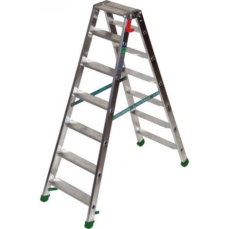 Doppelleiter 2x6 Stufen - Maximale Arbeitshöhe 2,8m - D5 (1/5)