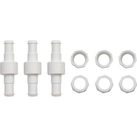 Manguera giratoria para limpiafondos ALOVEZ con rodamiento de bolas D20, repuesto para Polaris 180 280 380 3900. Paquete de 3 unidades en color blanco. (1/4)