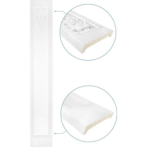 Pilaster 450x50mm Wandreliefe Stuckdekor PU - stoßfest Perfect D1545 /-47: Schaft
