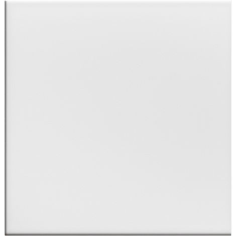 Carrelage mural uni 20x20 cm – Céramique blanche brillante – Épaisseur 6,3 mm – Résistant pour cuisines et salles de bains