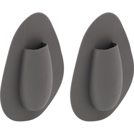 Vases muraux en silicone, lot de 2, adhésifs et repositionnables, décoratifs pour fleurs (1/5)