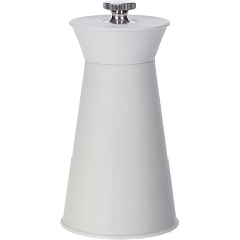 Alessi AJM10 W Pépé Le Moko Macinasale in PA con Pomolo di Regolazione in Acciaio Inossidabile, Bianco (1/4)