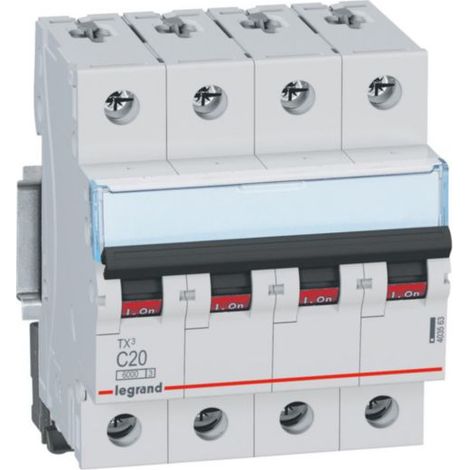Interrupteur et disjoncteur Legrand s304 c20 tx3 20A 6kA