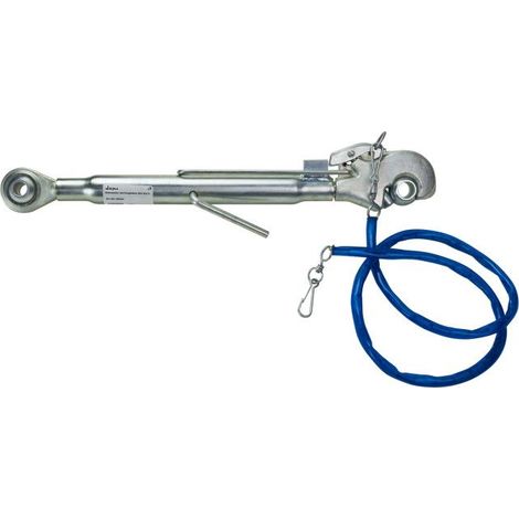 Dema – Tirant agricole 3 points 460 mm Cat II – Crochet et contre écrou inclus – Galvanisé pour durabilité – Pour terrains accidentés