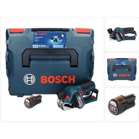 Pialla a batteria Bosch GHO 12V-20 Professional 12 V Brushless + 1x batteria 3,0 Ah + L-Boxx - senza caricabatteria