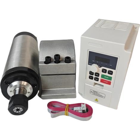 Motore mandrino raffreddato ad aria da 2,2 kW, alta velocità fino a 24.000 giri/min, design compatto 80x230 mm (1/2)