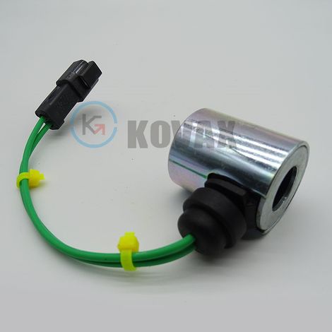 Bobine d'électrovanne 24 V pour chargeuse-pelleteuse KOVAX 140H, fiche carrée 218-9894 (1/3)