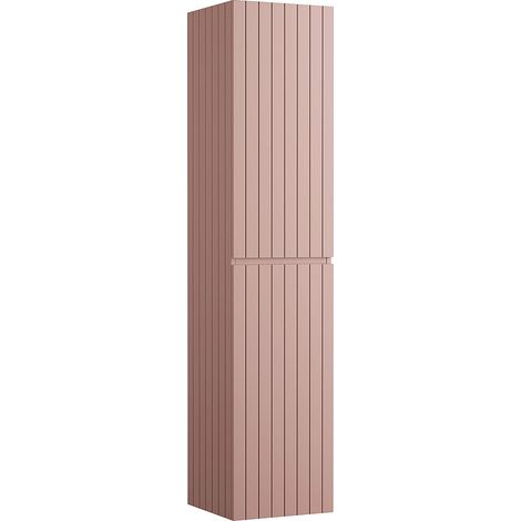 Colonna da bagno sospesa con scanalature rosa - H160 cm - SATARA