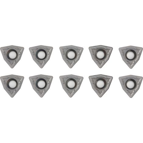 10 outils de tournage CNC avec plaquettes carbure indexables WCMT06T308-SF LF6-18, outil industriel (1/5)