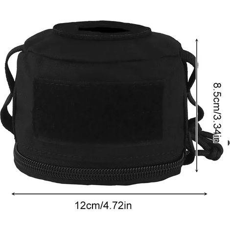 Housse de protection portable vintage pour bidon d'essence, sac de rangement anti-chute et anti-collision pour bouteille de gaz, idéal pour le camping et les réchauds portables. (1/4)