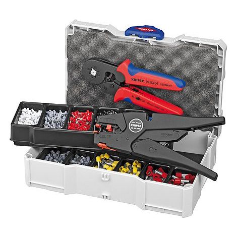 KNIPEX 97 90 10 Assortimento di capicorda per terminali a bussola 10 pezzi 265 mm