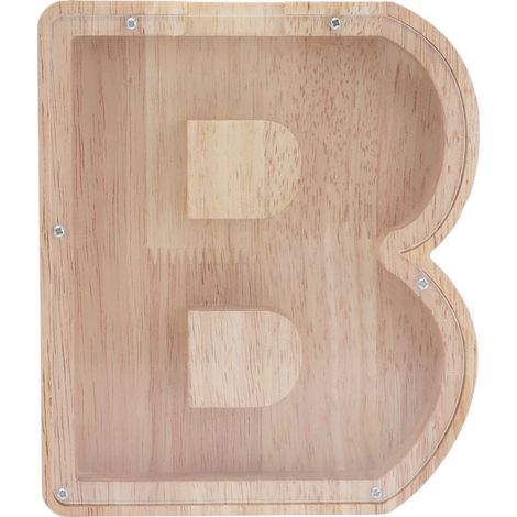Holztruhe mit englischem Alphabetrahmen, Buchstabe B, Heimdekoration, Bürodekoration (1/5)