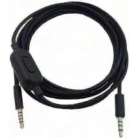 2 m langes Audiokabel für G Pro X, G233, G433 Headsets – Hochwertiges Ersatzkabel, Audiokabel mit 3,5-mm-Klinkenstecker, Logitech-kompatibles Zubehör, robustes, geflochtenes Kabel für Gaming-Kopfhörer (1/5)