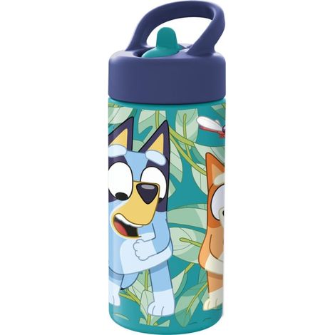 STOR BLUEY BOUTEILLE D'EAU DE SPORT AVEC PAILLE ET POIGNÉE INTÉGRÉE, 410 ML, BLEU, ESTáNDAR, DÉCONTRACTÉE 088808718-49601