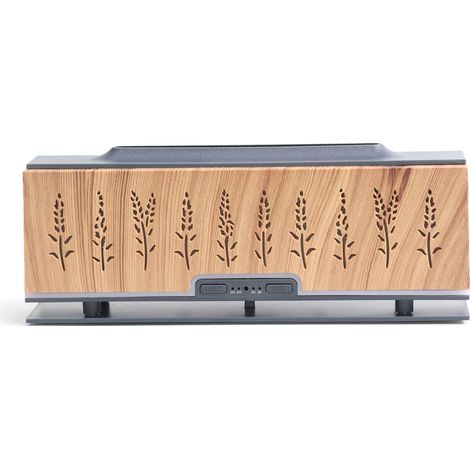 1 Humidificateur d'air, diffusion parfum, effet flamme 3D, veilleuse LED, bois clair, bureau maison (1/5)