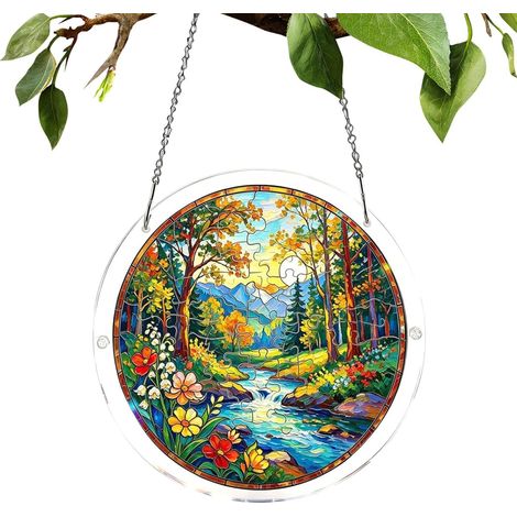 Sonnenfänger Puzzle 2D Acryl Ornament Puzzle Suncatcher mit