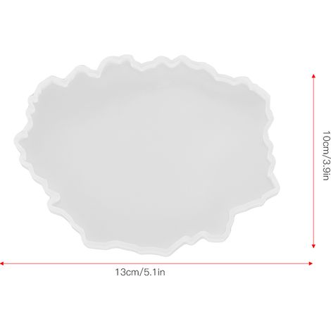Silikon-Untersetzerform zum Selbermachen – Basis für ein dekoratives Tablett – Modell 4 (1/5)