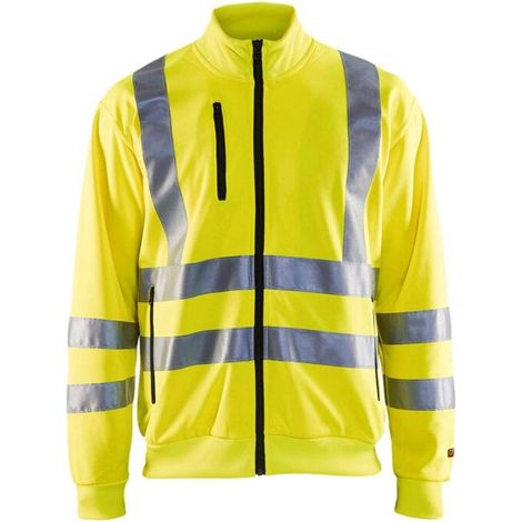 Felpa da lavoro con zip alta visibilità 3358 - Giallo fluorescente S (1/5)