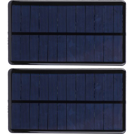 Lot de 2 mini panneaux solaires en résine époxy, composants électroniques, module de cellule 6 V 210 mA (1/5)