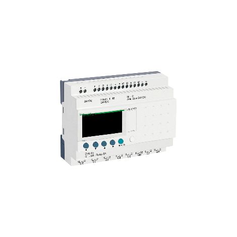 Zelio Logic - relais intelligent compact - 20 E/S 24Vcc - horloge - affichage - SR2B201BD