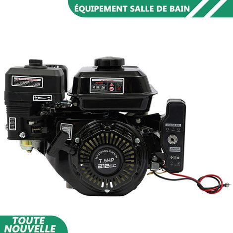 212cc 7.5HP moteur à arbre horizontal 4 temps moteur à gaz électrique de démarrage moteur à essence OHV industriel